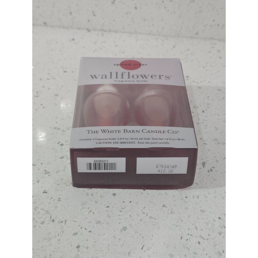 Bath & Body Works SPICED CIDER Wallflower Refill 2 Bulb 0.8 oz NIP - Picture 5 of 7